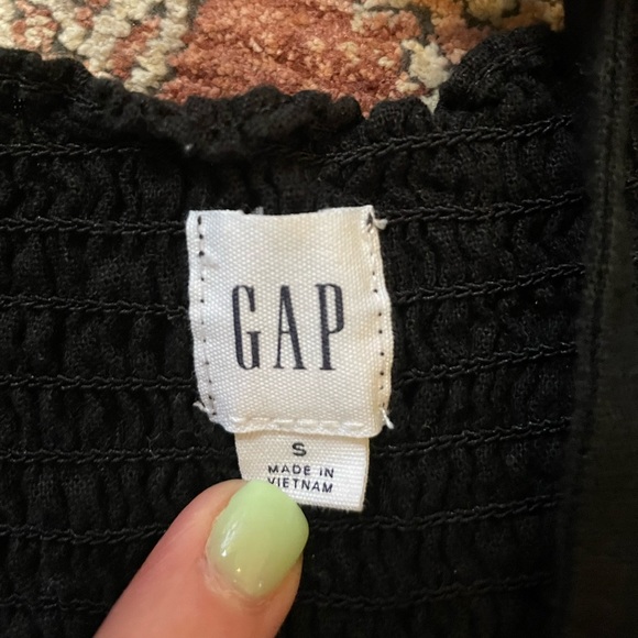 Smocked tie shoulder midi dress - Picture 2 of 2